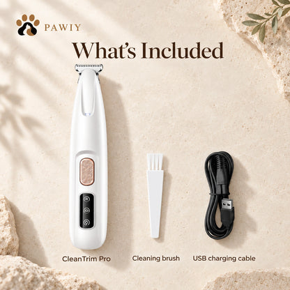 PAWIY™ CleanTrim Pro — Waterproof Precision Pet Trimmer