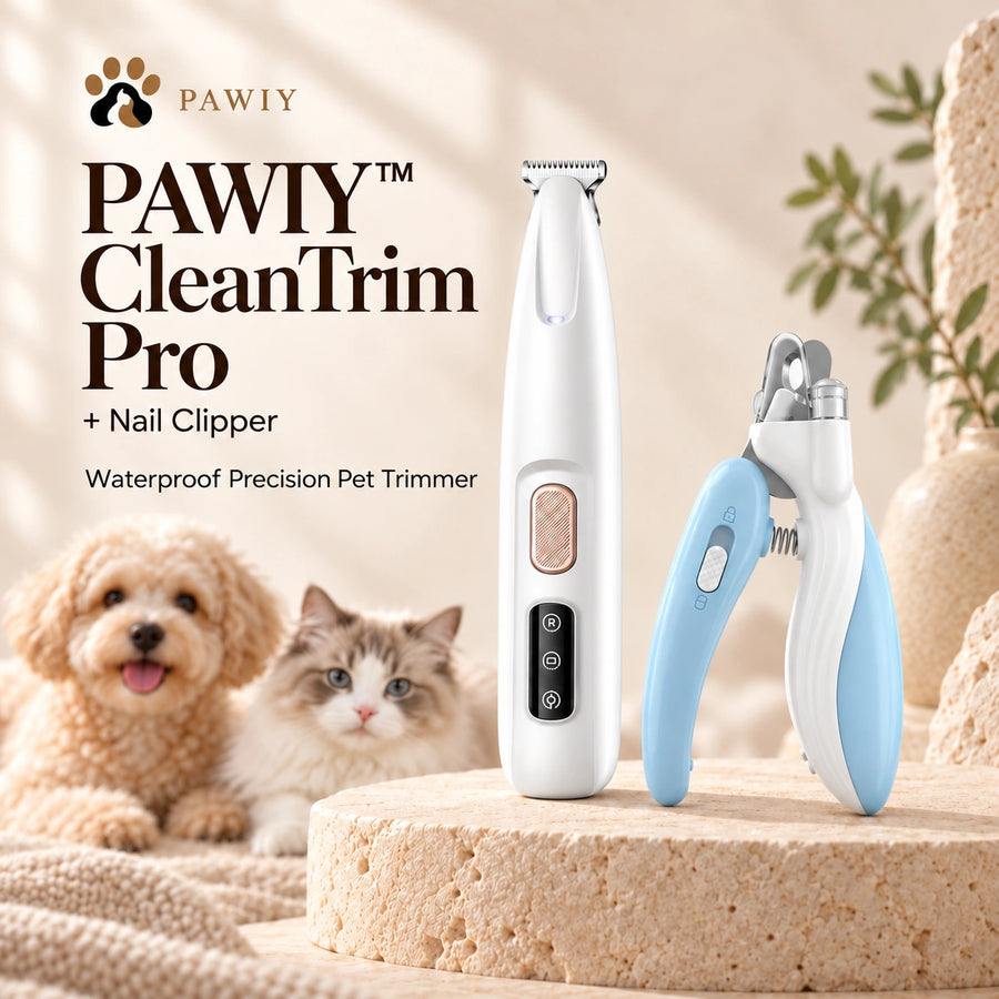 PAWIY™ CleanTrim Pro — Waterproof Precision Pet Trimmer