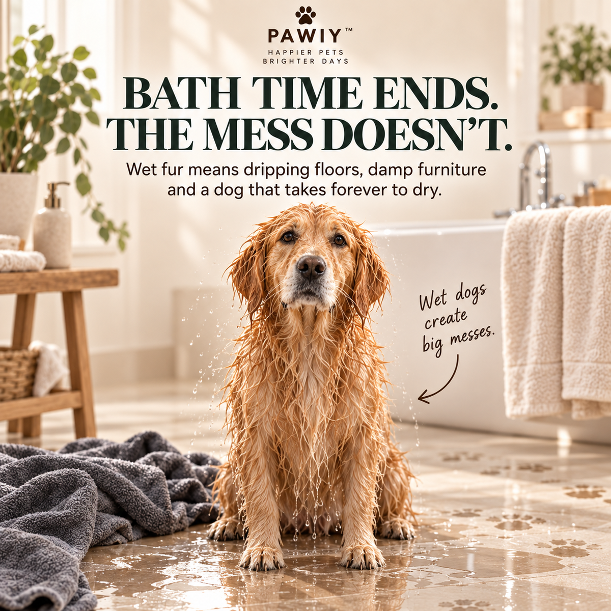 PAWIY™ DryWrap Pet Drying Coat