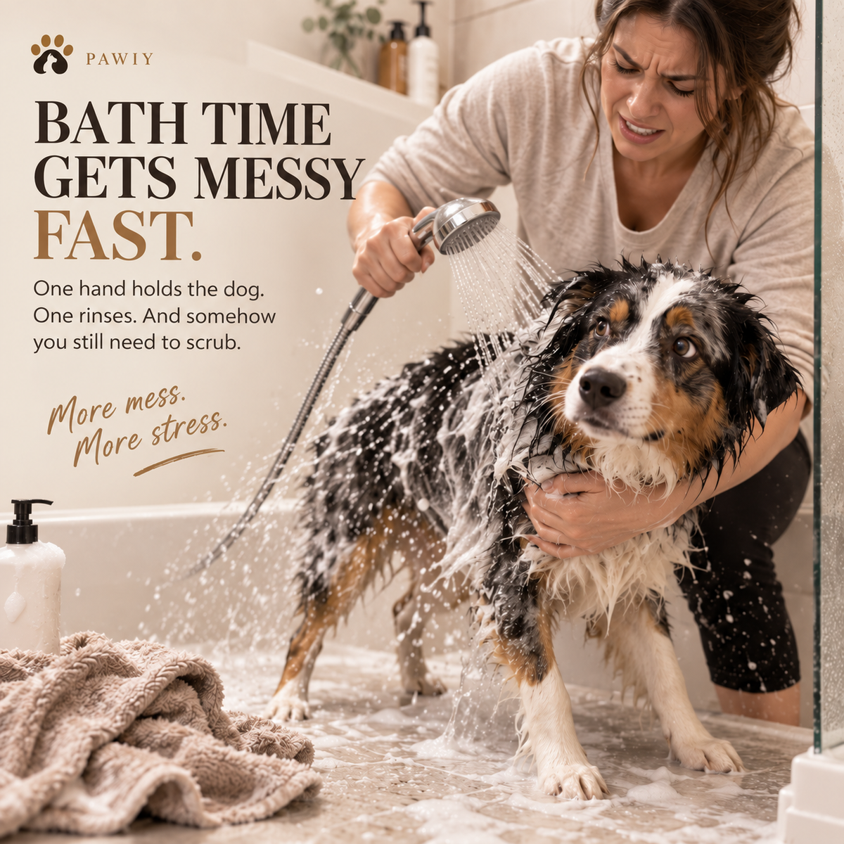 PAWIY™ BathFlow Pet Shower Brush