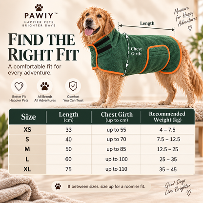 PAWIY™ DryWrap Pet Drying Coat