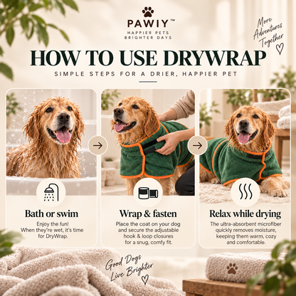 PAWIY™ DryWrap Pet Drying Coat