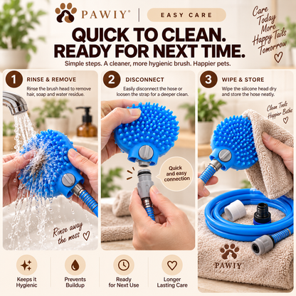 PAWIY™ BathFlow Pet Shower Brush