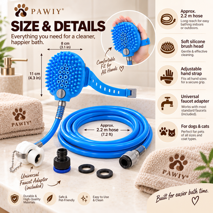 PAWIY™ BathFlow Pet Shower Brush