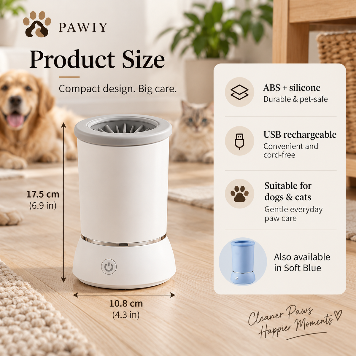 PAWIY CleanStep automatic paw cleaner product image