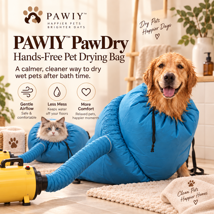 PAWIY™ PawDry — Hands-Free Pet Drying Bag