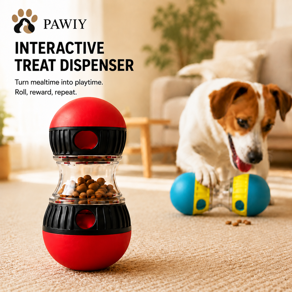 PAWIY™ Roll & Reward Interactive Dog Treat Dispenser