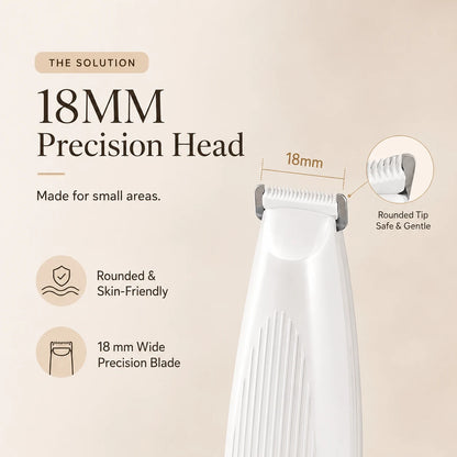PAWIY CleanTrim pet trimmer with 18mm precision head for small grooming areas