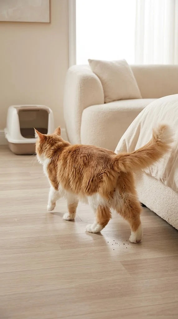 Long-haired pet showing why sanitary grooming matters